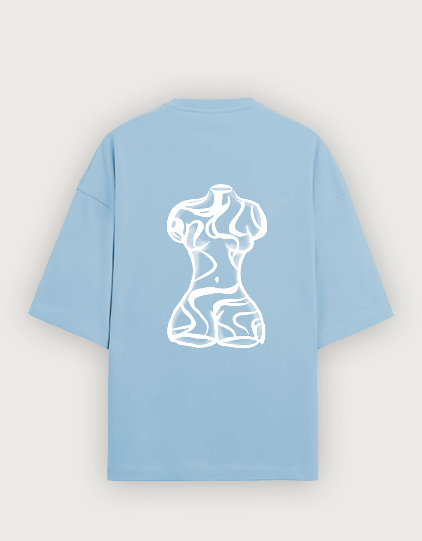 Baby blue oversized unisex t-shirt